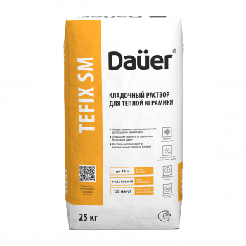 Теплоизоляционный кладочный раствор Dauer TEFIX SM 20 кг Зима